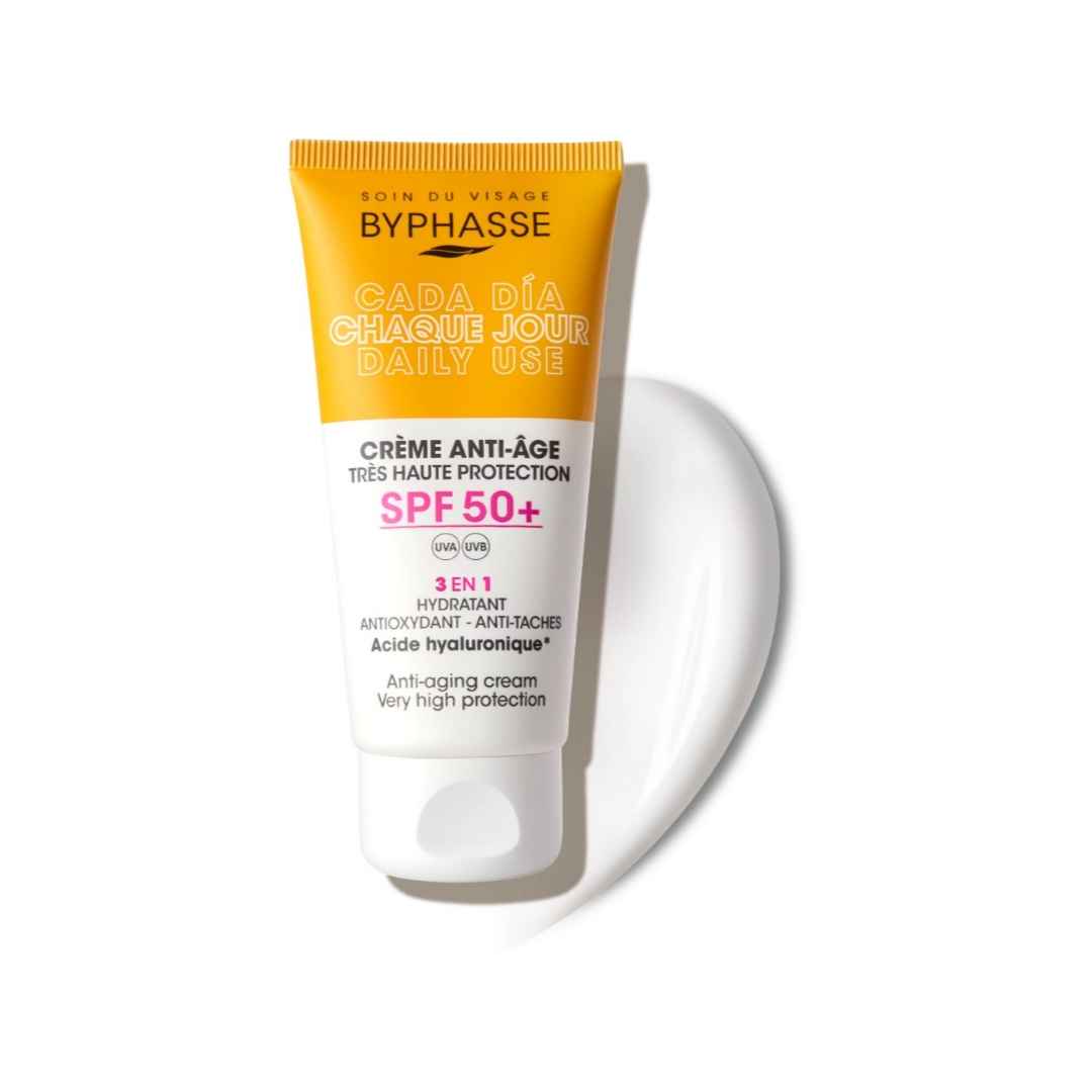 مشخصات، خرید و قیمت کرم ضد آفتاب بی رنگ بایفاس مدل SUNSCREEN حجم 50 میل ⭐️ ویان مارکت