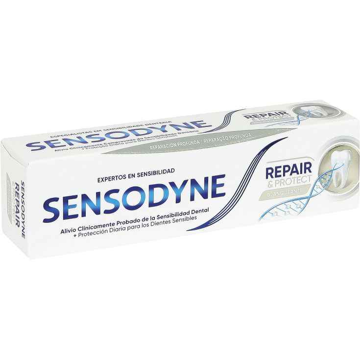 مشخصات، خرید و قیمت خمیردندان سفیدکننده سنسوداین Sensodyne مدل Repair and protect حجم 75 میل ⭐️ ویان مارکت